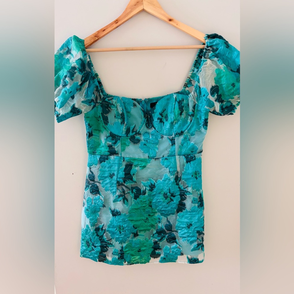 Floral Puff Sleeve Dress